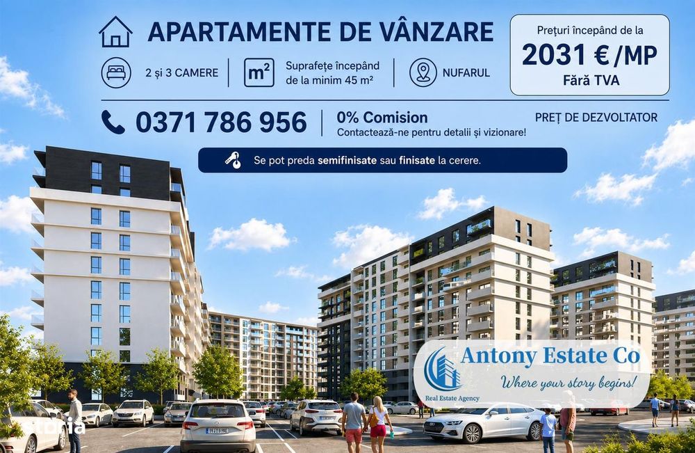 Antony Estate | Apartamente NOI 0% Comision - Nufarul — fotografia 1