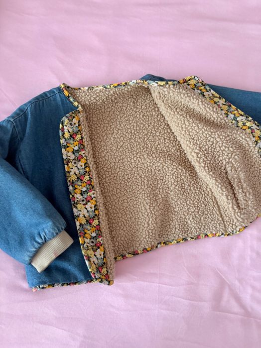 Детско дънково яке Zara - двулицево + подарък