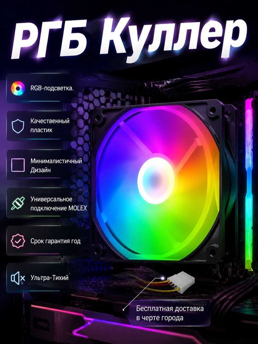 RGB Кулеры Вентиляторы для ПК