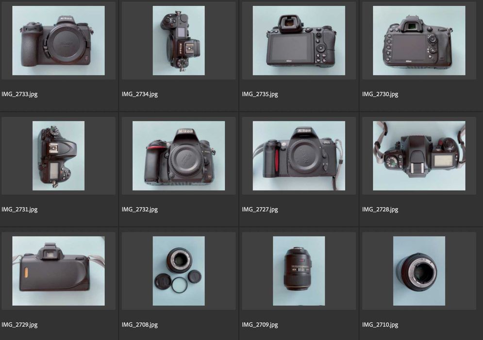 Продава се голям комплект употребявана фотографска техника