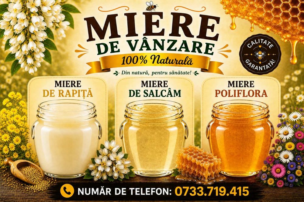 Vând miere albine, polifloră