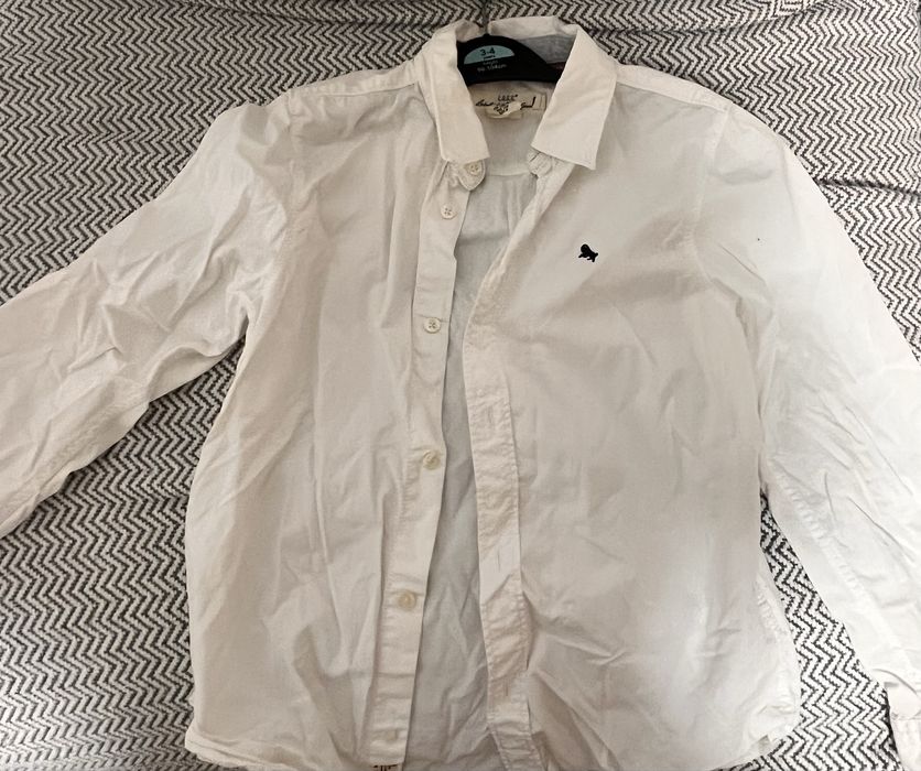 Cămașă alba baieti 122-128 7/8 ani H&M