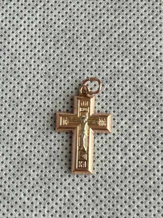 Крест золотой 585 проба