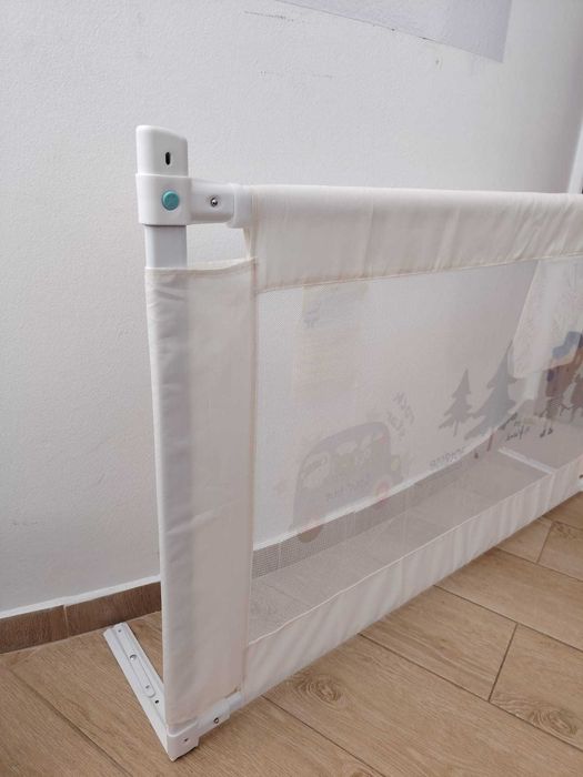 Barieră protecție pat copil 120 cm