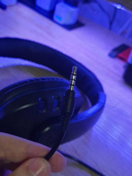 Pereche casti cu microfon si buton fizic pentru mute