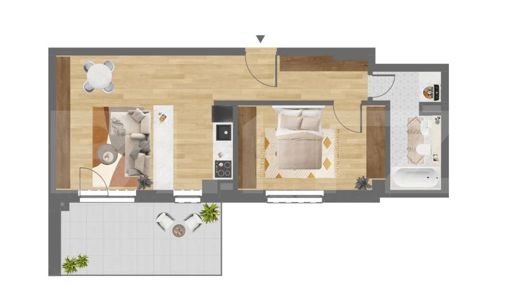 Apartament 2 Camere | Semidecomandat | Zona Corneliu Coposu — fotografia 1