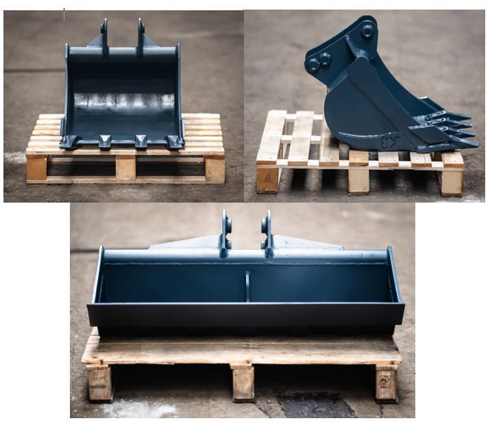 !Pachet promo! 1:3 cupe de excavare si taluzare pentru miniexcavatoare 0.9 - 2.5 Tone