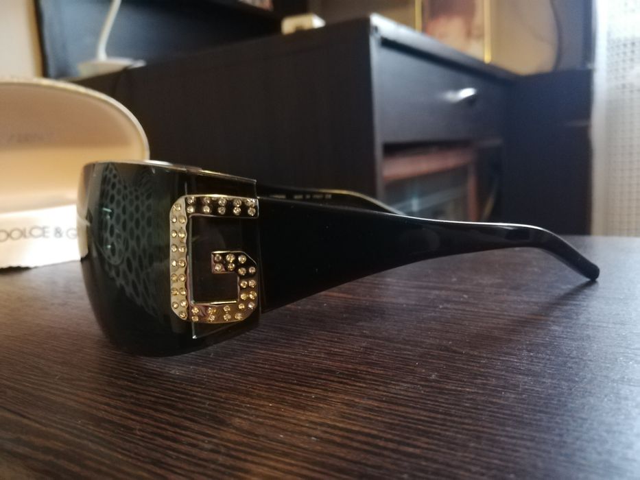 Dolce & Gabbana Black Shield Sunglasses