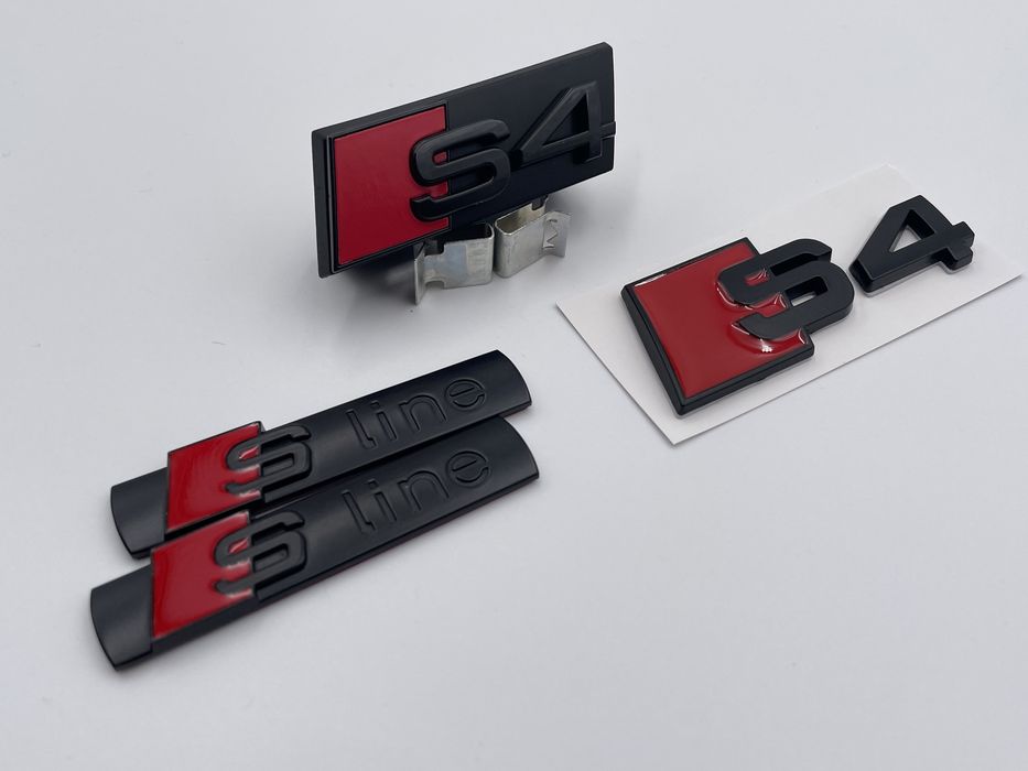 Set Embleme Audi S4 negru