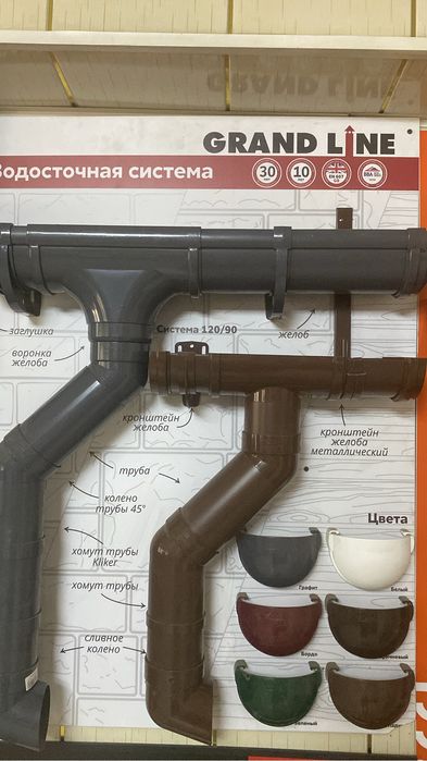 Водосточная система пластик, металл