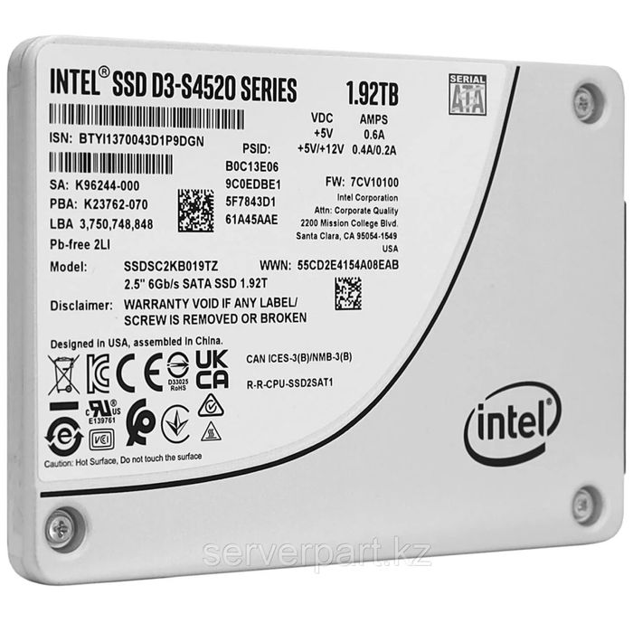Серверный SSD Жесткий диск ссд