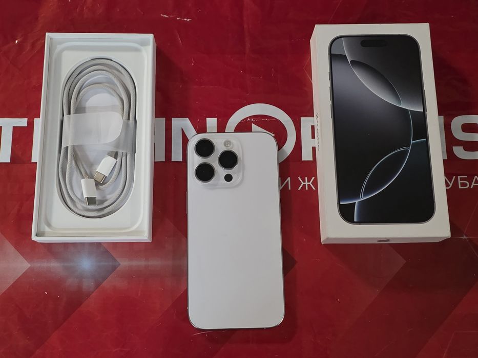 128GB iPhone 16 Pro Гаранция Технополис 2027 White | Бял