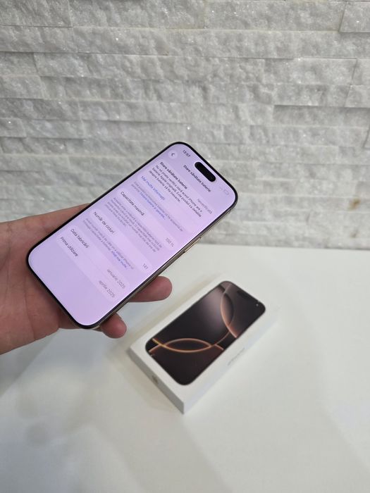iPhone 16 Pro 128GB. Baterie 100%