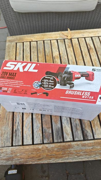 Polizor unghiular, pe acumulator, 20 V, Skil XP AG1E3930CB, motor fara perii, 8500 rpm, 125 mm