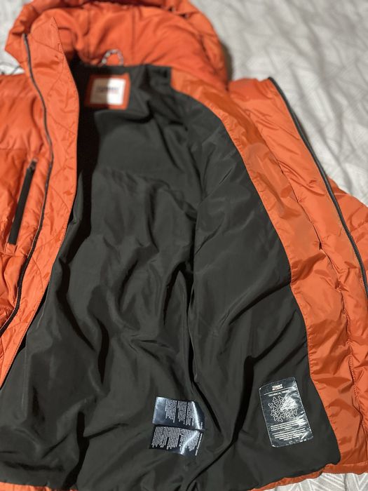 Tommy Jeans asymmetric zip hooded puffer jacket