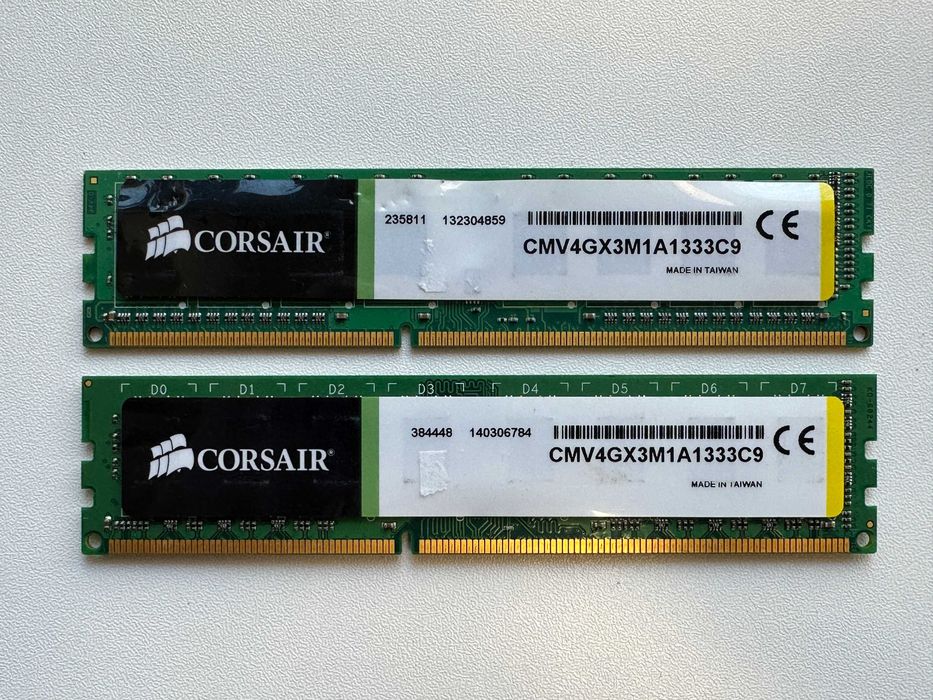 Corsair, Crucial и G.skill DDR3 рам памет- 3 комплекта по 8GB всеки