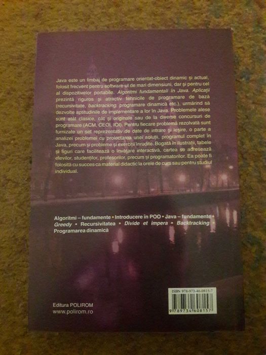 Algoritmi fundamentali in Java Aplicatii