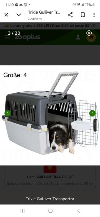 Cusca transport caini