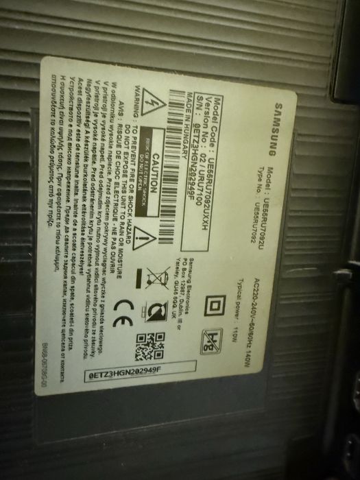 Телевизор Samsung 55” 4K UE55RU7092U