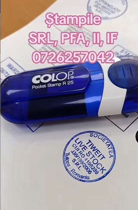 Infiintari firme: SRL,PFA,II,Asociații,Cooperative/Facem STAMPILE