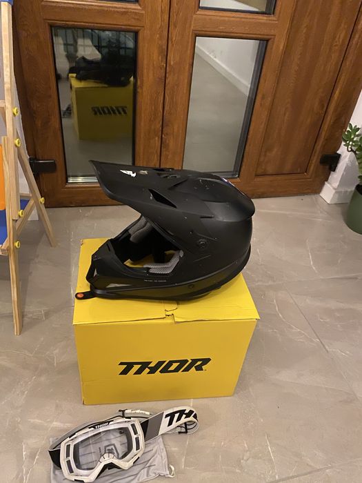 Casca cross/enduro plus ochelari