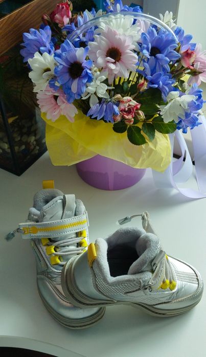 Ботиночки на девочку 27 размер, утеплённые.