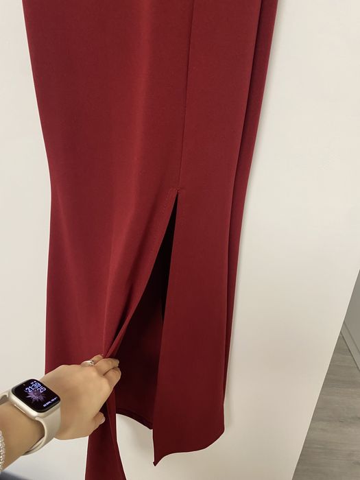 Rochie lungă, visinie, mărimea S/M