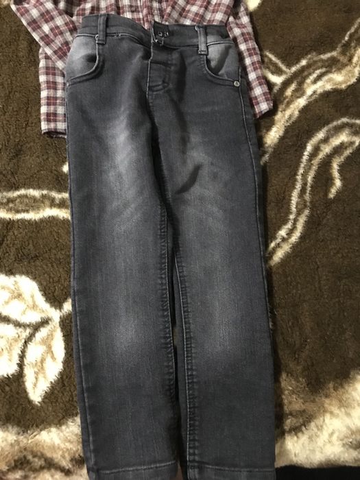 Комплект дънки, риза и жилетка на Lemon