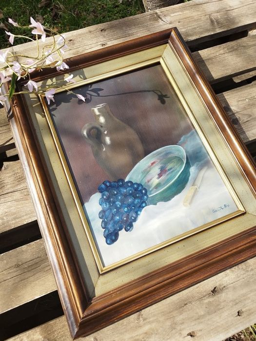 Винтидж холандска картина / натюрморт 
Масло върху платно