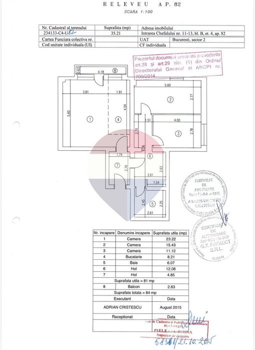 Apartament 3 camere Floreasca – Laguna Residen