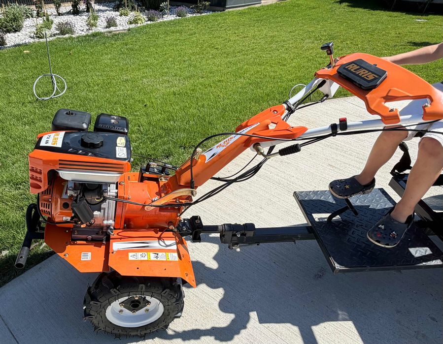 Motocultor RURIS 751KS cu remorca ROTAKT stare impecabila!
