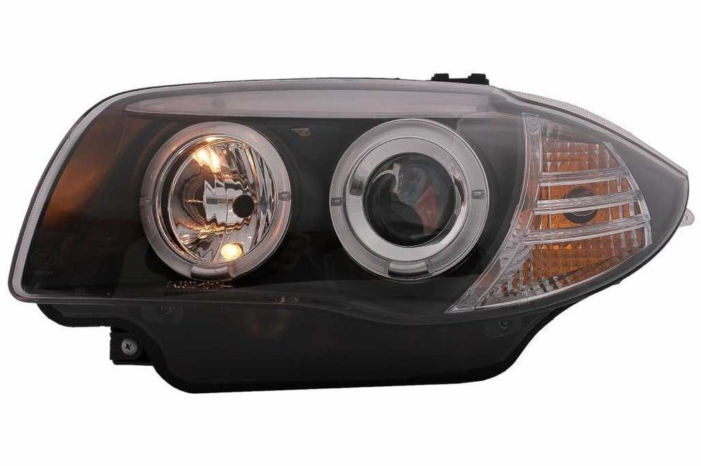 Faruri Angel Eyes BMW Seria 1 E81 E82 E87 E88 (2004-2011) Negru