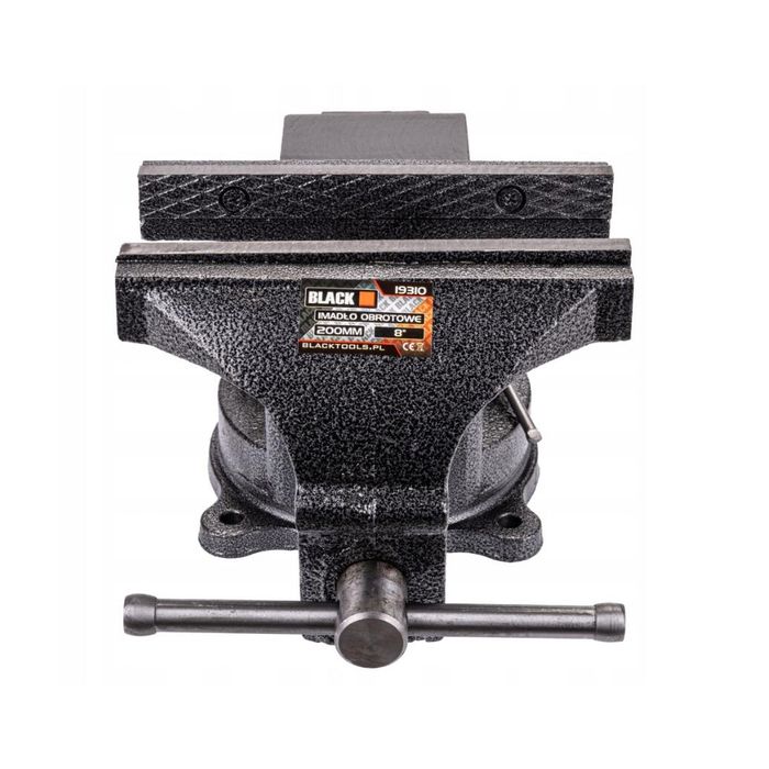 Menghina din fonta rotativa de banc, 200 mm, Black