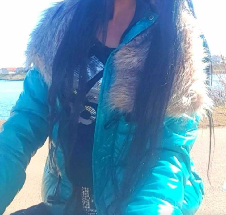 Geaca dama cu guler de blana