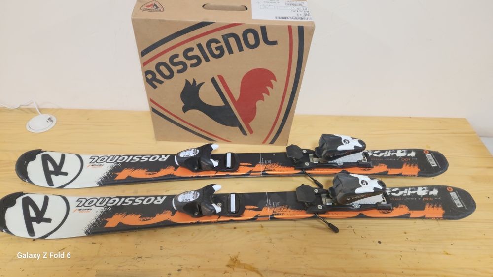 Детски ски rossignol 100 см u ски обувки 21,5 (255мм)