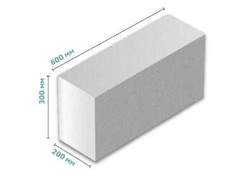 Газоблок 200х300х600