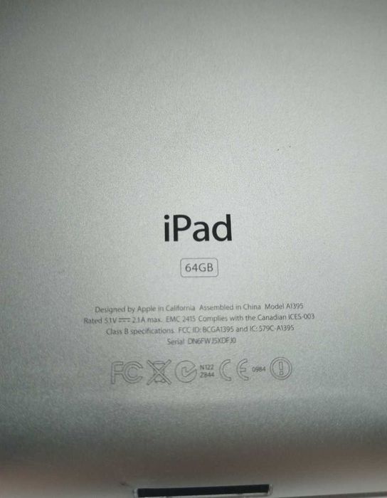 Ipad 2 Apple, 64gb, model A1395, pentru display și piese,stare ff buna