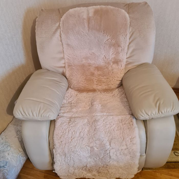 Кресло-качалка из натуральной кожи