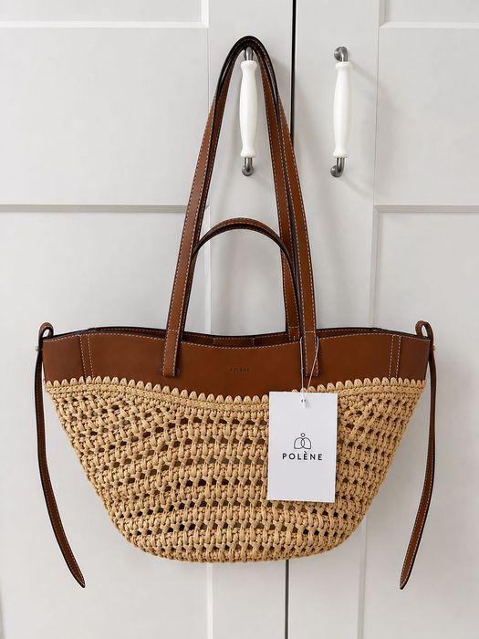 Geanta raffia cyme polene mini de plaja