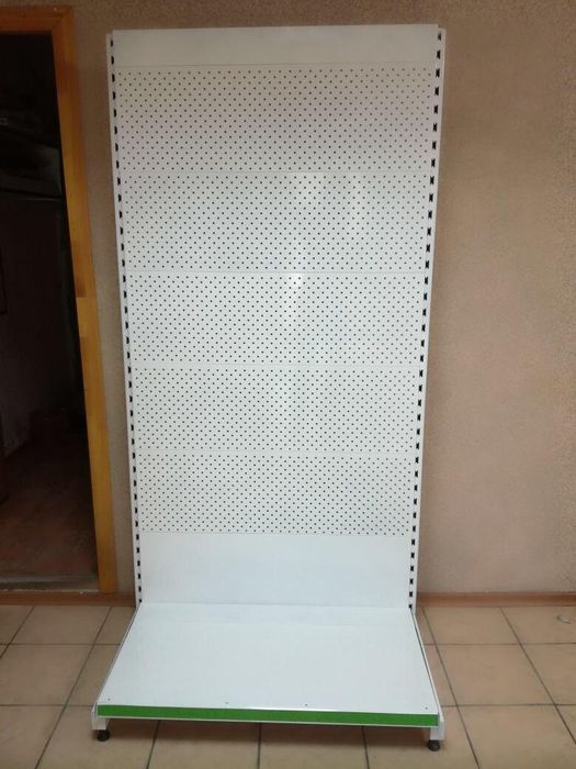 Стеллаж полка витрина торговые с перфорацией эконом панель магазина