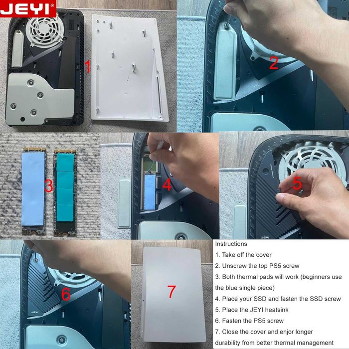 Охлаждающий радиатор для SSD m.2 Play Station 5 fat