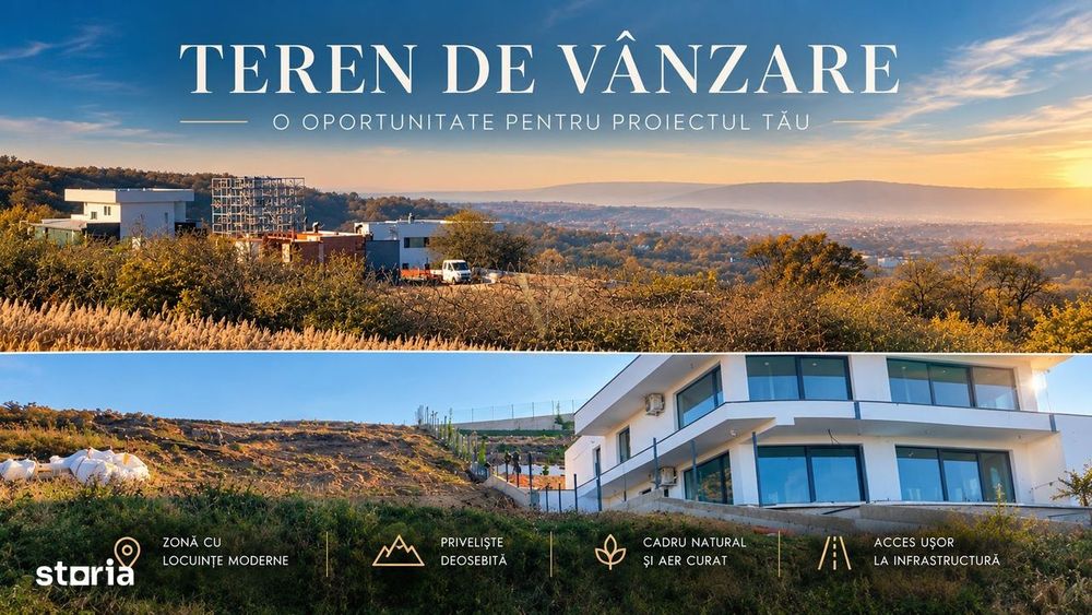 Teren constructie duplex | 1400 mp | front 20 m | VIEW | Wonderland