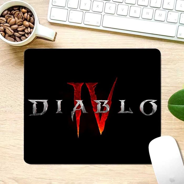 Подложка за мишка пад pad, неплъзгаща гумена основа Diablo IV, ROG