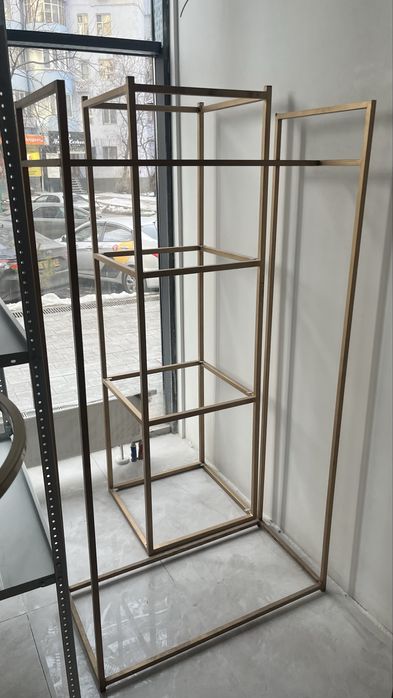 Рейл вешалки и полка