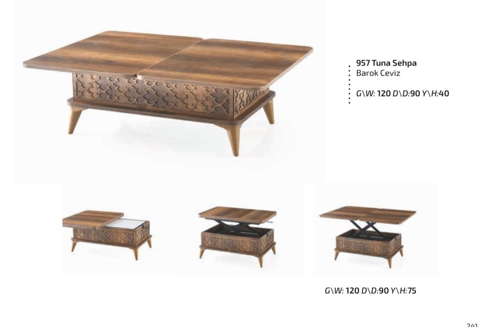 Холна маса разтегателна с реголиране на височината