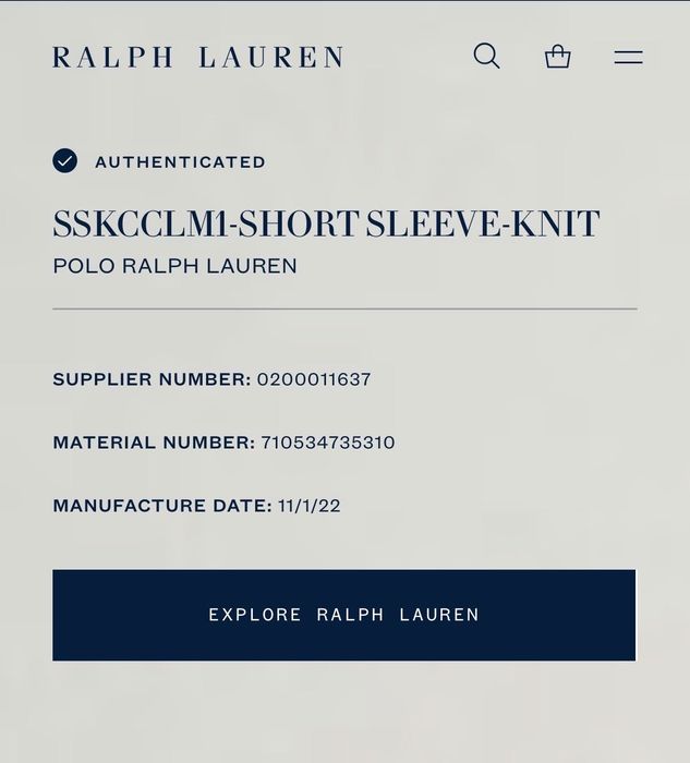 Поло Ralph Lauren Оригинал