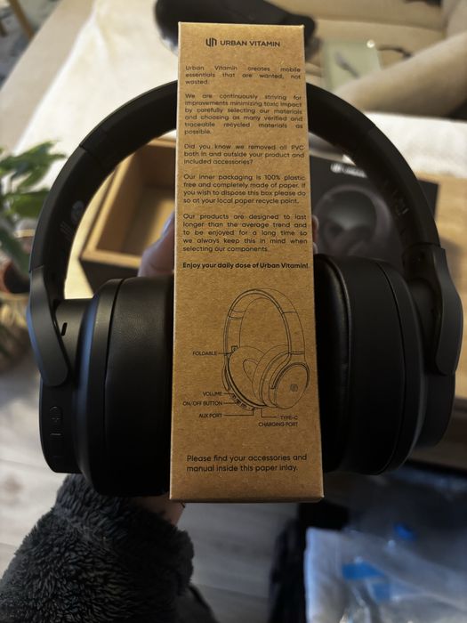 Casti Urban Vitamin Palo Alto RCS ,Negru