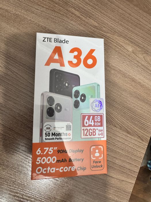 Продам новый ZTE Blade A36
