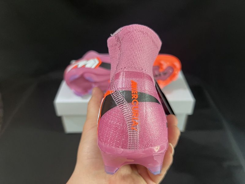 Ghete fotbal nike air zoom mercurial superfly 9 elite fg - pink/orange