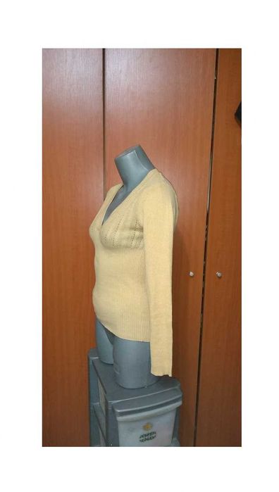 Bluza Miss Selfridge galbena din tricot cu maneci lungi, M